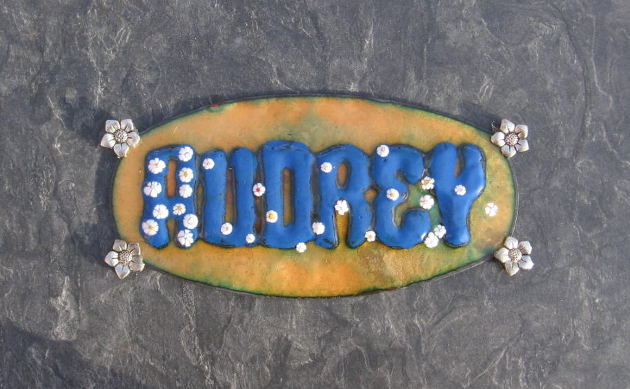 The finished name plate