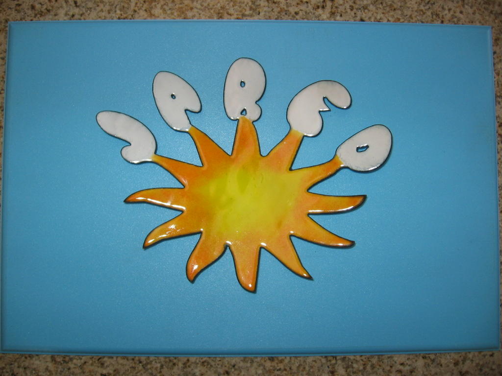 The finished name plate