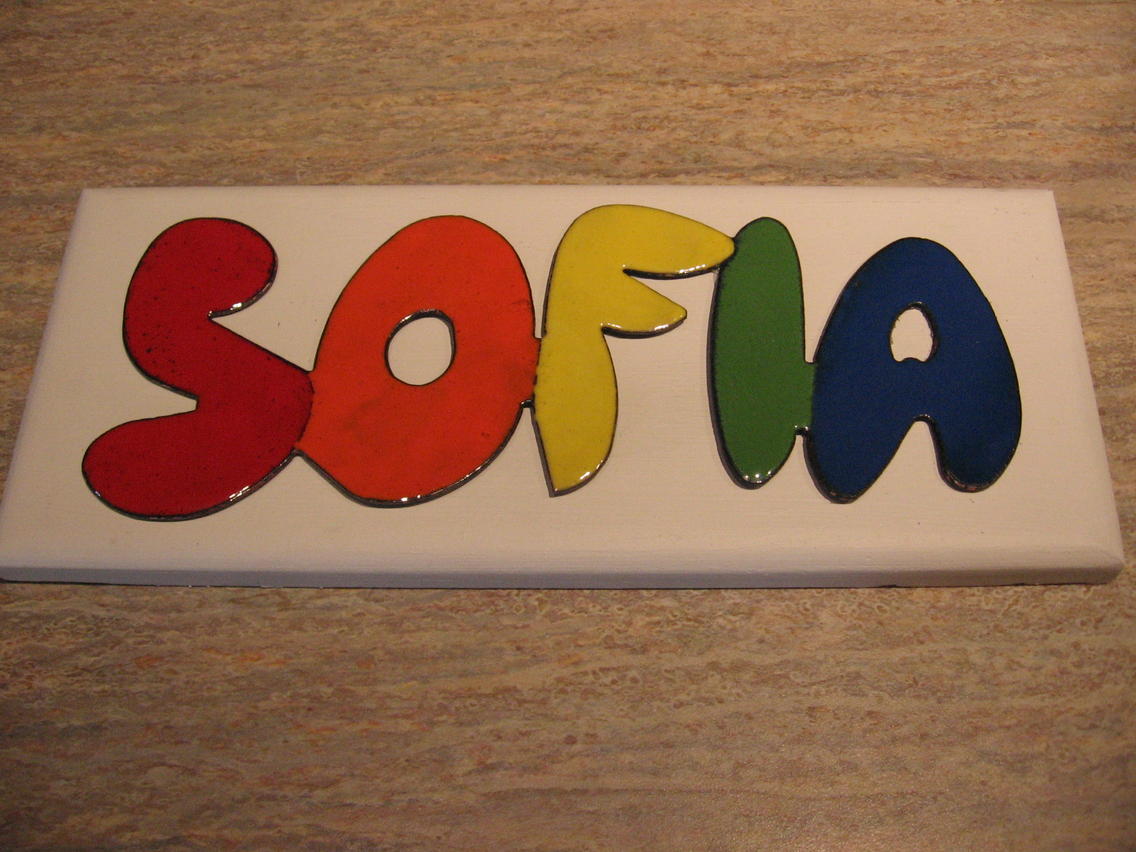 The finished name plate